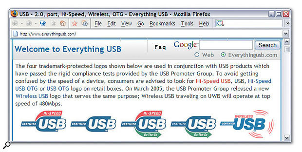 Don't get fooled into buying a 'Full-Speed USB' device, such as a scanner or printer, that only runs at 12Mbps. Look for the red Hi-Speed flash that signifies a true 480Mbps peripheral.