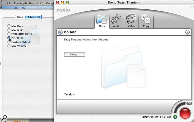 Here you can see the options in Roxio's Toast which allow you to set the format of CDs you burn. ISO9660 is the most widely compatible format, so this is a good choice when you create CD-ROMs for sending final mix files for mastering. Here you can see the options in Roxio's Toast which allow you to set the format of CDs you burn. ISO9660 is the most widely compatible format, so this is a good choice when you create CD-ROMs for sending final mix files for mastering.