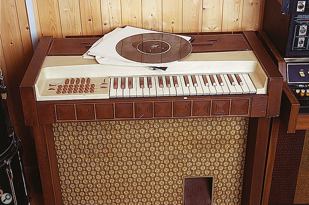 Mattel's Optigan. This one was photographed in Damon Albarn's studio in the late '90s. Mattel's Optigan. This one was photographed in Damon Albarn's studio in the late '90s.
