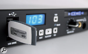 The ICE 16 can record direct to USB media connected via the front panel. The ICE 16 can record direct to USB media connected via the front panel.