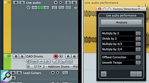 The Tempo Detection Panel can create a map of tempo changes within an audio performance with a single click — but the results are not always as good as with a DIY approach. The Tempo Detection Panel can create a map of tempo changes within an audio performance with a single click — but the results are not always as good as with a DIY approach.
