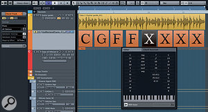 Chords can be added to the Chord Track with the pencil tool and edited using the Chord Editor. Chords can be added to the Chord Track with the pencil tool and edited using the Chord Editor.