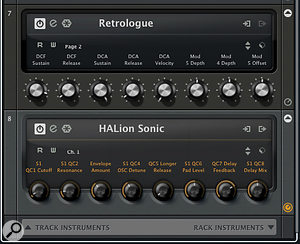 In the instrument rack, most virtual instruments provide a 'page' option allowing you to select which bank of eight RCE parameters you want to control via the VSTQC system.