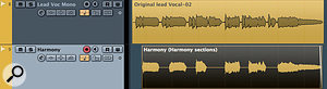 If you just want harmonies for certain words, edit a copy of your original to isolate just those words prior to generating the harmony parts. If you just want harmonies for certain words, edit a copy of your original to isolate just those words prior to generating the harmony parts.