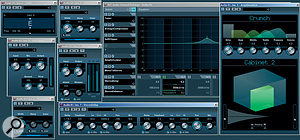 This screen shows the VST Audio Channel Settings and the roster of effects used to create our basic guitar rack. This screen shows the VST Audio Channel Settings and the roster of effects used to create our basic guitar rack.