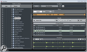 The MediaBay provides the best way to catalogue your audio loops for use in Cubase projects. The MediaBay provides the best way to catalogue your audio loops for use in Cubase projects.
