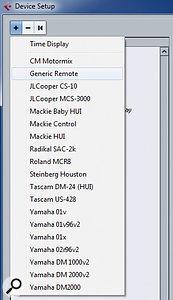 If you just want to make use of some faders and knobs on your MIDI master keyboard, the Generic Remote is the controller you need to select.