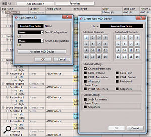 2: Creating a new External FX plug-in and associated MIDI Device. 2: Creating a new External FX plug-in and associated MIDI Device.