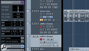 If you want to control two instances of the plug–in at the same time from a single MIDI keyboard, you need two separate MIDI tracks and to use Cubase’s MIDI Modifier options to create a keyboard split. If you want to control two instances of the plug–in at the same time from a single MIDI keyboard, you need two separate MIDI tracks and to use Cubase’s MIDI Modifier options to create a keyboard split.