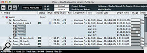 Multiple audio regions from an audio clip can be dragged and dropped from the Pool on to a single GAO pad. Multiple audio regions from an audio clip can be dragged and dropped from the Pool on to a single GAO pad.