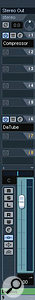 Including some of your favourite Insert effects on each Group Channel (in this case compression and tube emulation) is also useful. Including some of your favourite Insert effects on each Group Channel (in this case compression and tube emulation) is also useful.