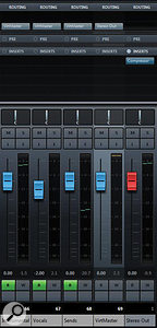 Easily compare your mix, complete with master‑bus compression, with reference tracks by setting up a virtual master bus.