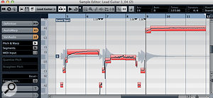 After all three phrases have been corrected, the guitar part is almost respectable.