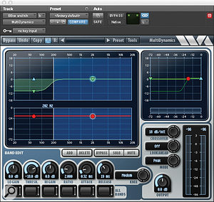 A selection of the plug–ins Ed Boyer used on the aux track through which Kevin Olusola’s beatboxing was routed: Wave Arts’ MultiDynamics, SoundToys’ Decapitator distortion, the multi–band version of Waves’ Trans–X transient shaper, FabFilter’s Pro–Q 2 equaliser and the single–band TransX. A selection of the plug–ins Ed Boyer used on the aux track through which Kevin Olusola’s beatboxing was routed: Wave Arts’ MultiDynamics, SoundToys’ Decapitator distortion, the multi–band version of Waves’ Trans–X transient shaper, FabFilter’s Pro–Q 2 equaliser and the single–band TransX.
