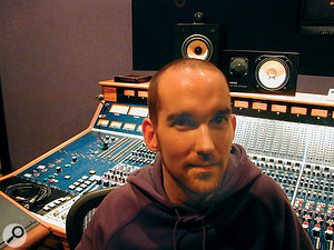 Billy Bush in his Garbage days back in 2002, at Smart Studios in Wisconsin.