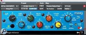 Billy Bush is a fan of the Plug-in Alliance Maag EQ4 equaliser plug-in.
