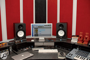 BMG's simple demo studio, where 'Video Games' was produced. BMG's simple demo studio, where 'Video Games' was produced.
