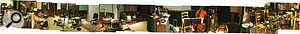 This panoramic shot shows the live room at Woodland Sound during tracking. This panoramic shot shows the live room at Woodland Sound during tracking.