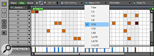 Version 7 of Mixcraft introduces a new Step Editor for pattern-based sequencing. Version 7 of Mixcraft introduces a new Step Editor for pattern-based sequencing.