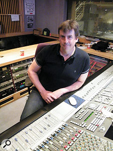 Simon Askew at the SSL in Studio Four. Simon Askew at the SSL in Studio Four.