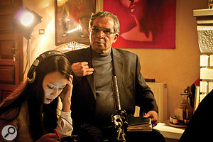 Joanna Natasegara with Bassam Abu Sharif, whose near-deafness made for a challenging interview. Joanna Natasegara with Bassam Abu Sharif, whose near-deafness made for a challenging interview.