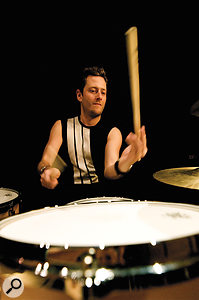 The man behind the kit, Levi Szendro, who needed the patience of a saint to track all the sample-library hits! The man behind the kit, Levi Szendro, who needed the patience of a saint to track all the sample-library hits!