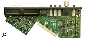 An individual channel module, revealing the discrete transistor circuitry. An individual channel module, revealing the discrete transistor circuitry.