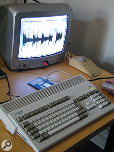 Titus Tost maintains a small Samplitude 'museum' at their Dresden development HQ. One of the highlights is an original Amiga running the very first release version of the program. Titus Tost maintains a small Samplitude 'museum' at their Dresden development HQ. One of the highlights is an original Amiga running the very first release version of the program.