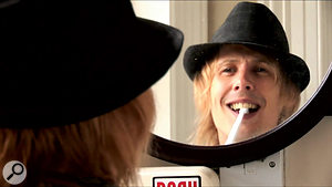 The artist in this picture, Ocean Reid, wanted to show the down side of touring, so here we see him cleaning his teeth in a pub bathroom! He was lip syncing to the backing track (played from a mobile phone) at the same time, so a performance of the song goes hand in hand with a related narrative. The artist in this picture, Ocean Reid, wanted to show the down side of touring, so here we see him cleaning his teeth in a pub bathroom! He was lip syncing to the backing track (played from a mobile phone) at the same time, so a performance of the song goes hand in hand with a related narrative.