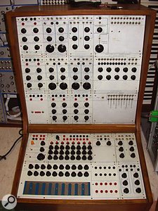 The Buchla Series 100 system at Washington State's Evergreen College, USA. The Buchla Series 100 system at Washington State's Evergreen College, USA.