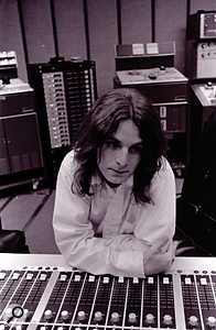 Alex Chilton in the control room at Studio A, Madison Avenue, circa 1973. Alex Chilton in the control room at Studio A, Madison Avenue, circa 1973.