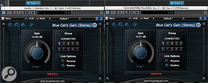 Despite the slight (–0.01dB) offset on the Master instance, the knob on the channel instance can be set precisely to 0.00dB gain/attenuation. Assigning the channel instance on the same group as the master means it, and any other instances in the group, will be controlled by your MIDI Fader. Despite the slight (–0.01dB) offset on the Master instance, the knob on the channel instance can be set precisely to 0.00dB gain/attenuation. Assigning the channel instance on the same group as the master means it, and any other instances in the group, will be controlled by your MIDI Fader.