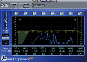 A little low-end popping on the lead vocal was easily dealt with using low-frequency EQ cut, and a decibel or two of lift at 9.6kHz increased the feeling of 'air' around the singer. A little low-end popping on the lead vocal was easily dealt with using low-frequency EQ cut, and a decibel or two of lift at 9.6kHz increased the feeling of 'air' around the singer.