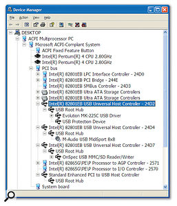 Each USB Universal Host Controller is in charge of a pair of USB ports, so it pays to organise your USB devices to make the most of each controller's bandwidth.