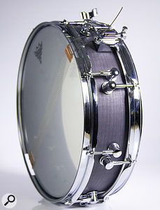 The Levi Drums Recording Master piccolo snare drum used on this session. The Levi Drums Recording Master piccolo snare drum used on this session.