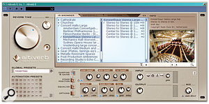 The key consideration when mixing is your choice and use of reverb. A good convolution reverb, such as Altiverb (pictured) can make all the difference, and if you're mixing and matching different sounds, sending some of the signal to the same reverb can help make things sound much more 'together'.