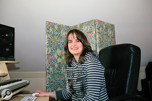 Kate Ockenden at her newly re-jigged studio. Kate Ockenden at her newly re-jigged studio.
