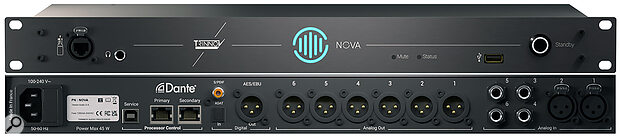 Trinnov Nova: front and rear.