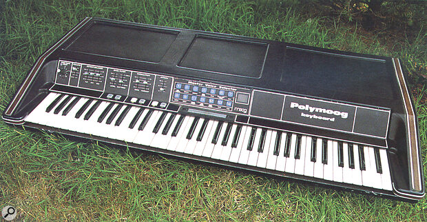 The 1978 Polymoog keyboard, a preset‑only version of the original instrument.