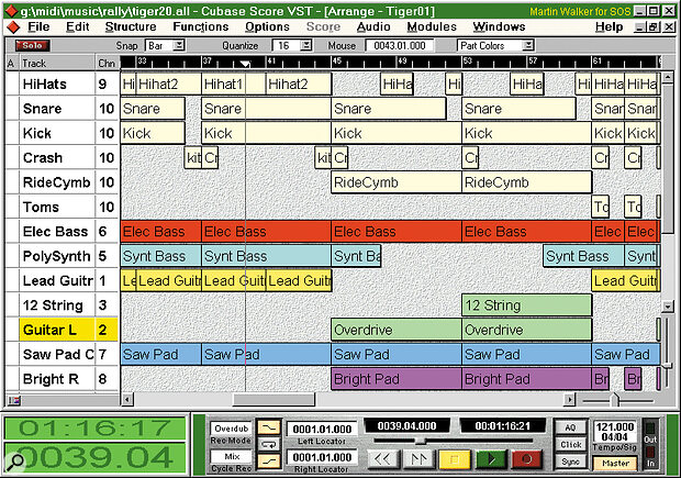 Check if your sequencer has any in‑built track priorities. Cubase gives higher priority to the top eight tracks on the screen — these are therefore prime candidates for drums and bass.