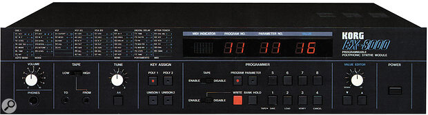 The EX8000 is the rackmount version of the DW8000.