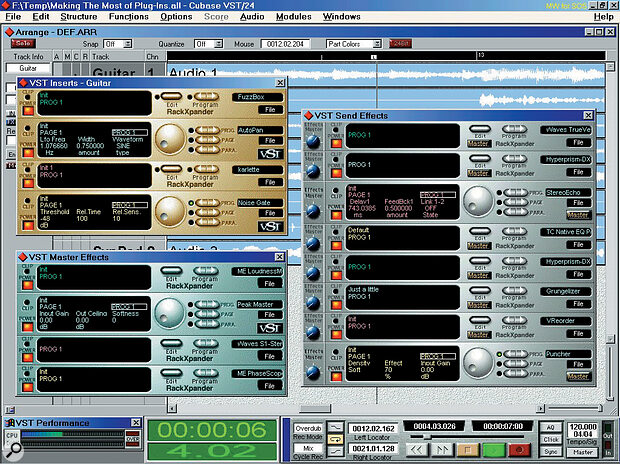 Software plug‑ins are now available as channel Inserts, Global send/return effects, and as Master effects, so it makes sense to know how best to manage them.