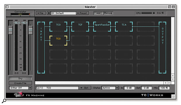 The FX Machine in Spark can host VST effects plug‑ins as well as Spark Modular modules.