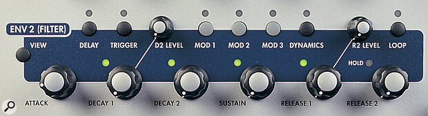 Envelope 2 hardware controls.