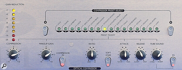 The Penta's presets make it easy to get instant, usable results, but there is also a full set of controls for further fine‑tuning.