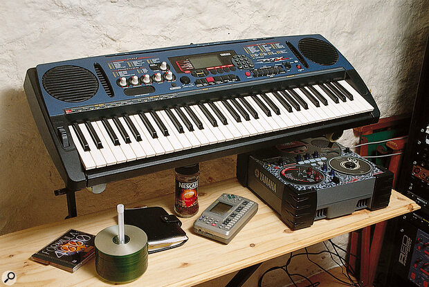 Paul Farrer's Yamaha DJX keyboard.