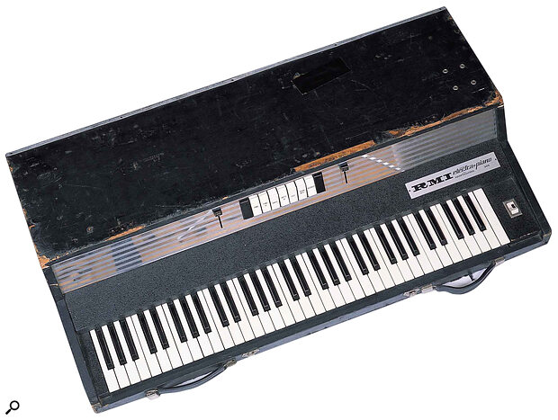 This 368 Electra‑piano, now owned by Gordon Reid, probably got some of its battle scars during use by former owners The Fixx and Gryphon.