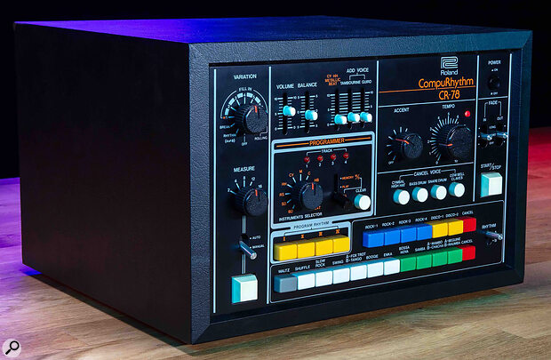The Roland CR‑78 was the first programmable drum machine that could store and replay user‑created rhythms — as long as you also had the super‑rare WS‑1 ‘write switch’.