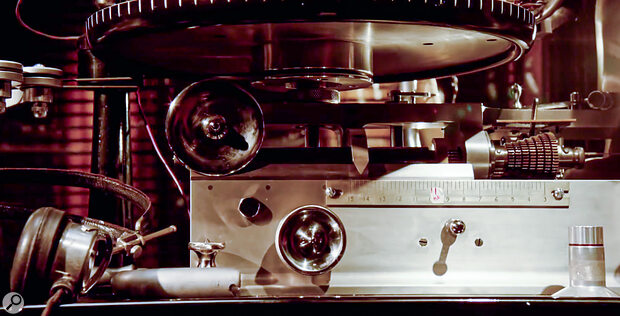 The original Western Electric recording system, with battery‑powered amplifiers and a gravity‑fed lathe, was transported around hotel rooms in the Southern USA to capture many now‑classic recordings. It has been meticulously rebuilt by Nick Berg at Endpoint Audio Labs in LA.