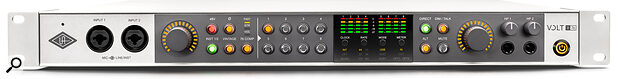 Most of the Volt 876’s I/O is on the rear panel, with only the first two inputs and the headphone outputs at the front.